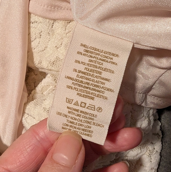 Free People Ivory Lace High Waist Shorts - Picture 4 of 5